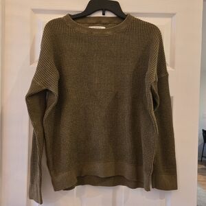 Round neck cotton sweater